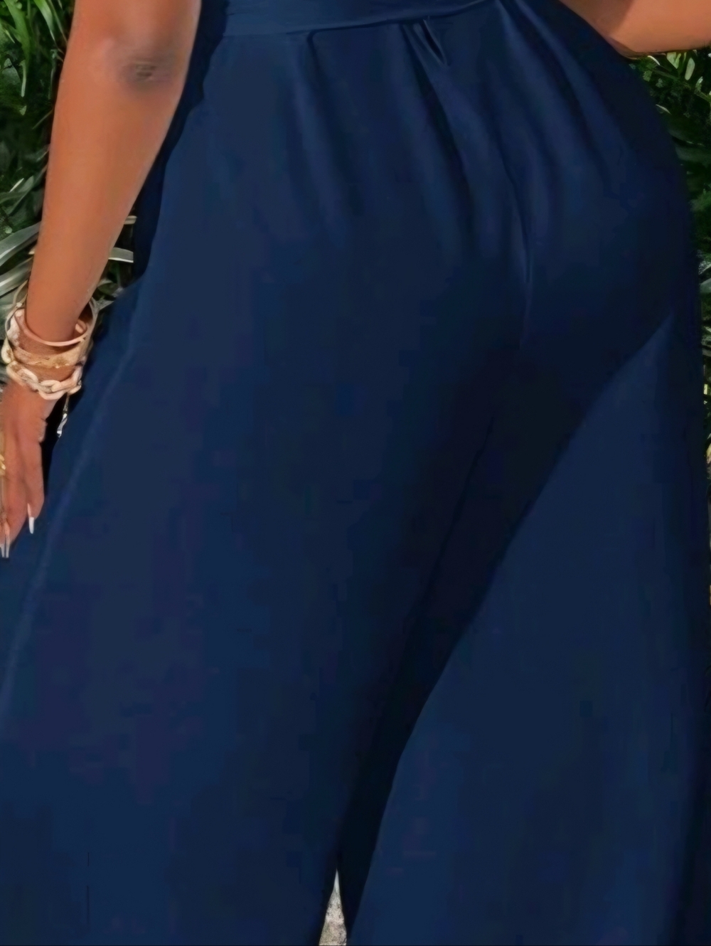 Navy Sleeveless Maxi Jumper With Backout - Picture 4 of 10